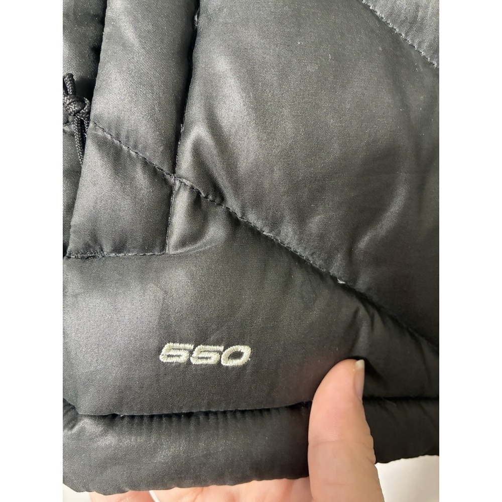 The North Face Full‎ Zip 650 Goose Down Puffer Vest Women's Small Black Outdoors - Picture 2 of 10